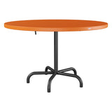 Schaffner Säntis Table repas rabattable Ø117cm – Orange 13 / Anthracite 77