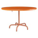 Schaffner Säntis Table repas rabattable Ø117cm – Orange 13 / Terracotta 84