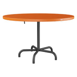 Schaffner Säntis Table repas rabattable Ø117cm – Orange 13 / Noir 91