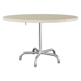 Schaffner Säntis Table repas rabattable Ø117cm – Sable Pastel 15 / Galvanisé à chaud 02