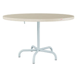 Schaffner Säntis Table repas rabattable Ø117cm – Sable Pastel 15 / Bleu Pastel 51