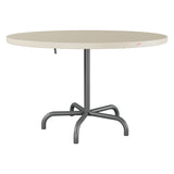 Schaffner Säntis Table repas rabattable Ø117cm – Sable Pastel 15 / Graphite 73