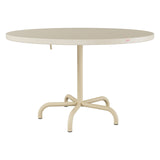 Schaffner Säntis Table repas rabattable Ø117cm – Sable Pastel 15 / Marron Pastel 83