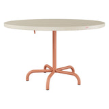 Schaffner Säntis Table repas rabattable Ø117cm – Sable Pastel 15 / Terracotta 84