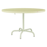 Schaffner Säntis Table repas rabattable Ø117cm – Jaune Buis 18 / Vert Pastel 64