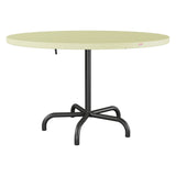 Schaffner Säntis Table repas rabattable Ø117cm – Jaune Buis 18 / Anthracite 77