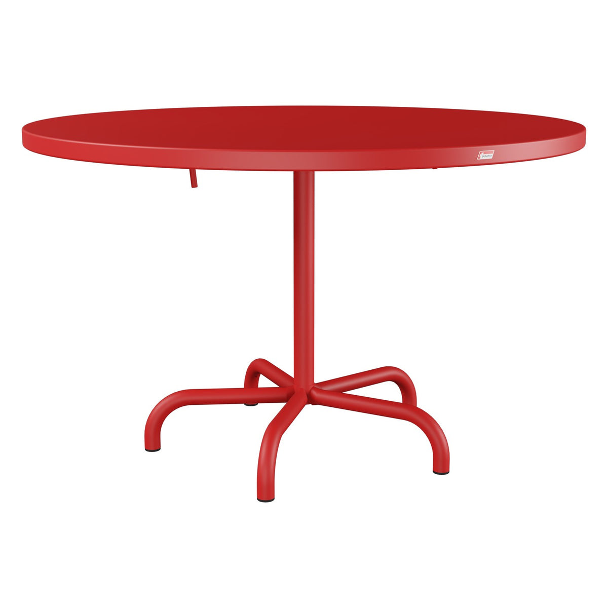 Schaffner Säntis Table repas rabattable Ø117cm – Rouge 30 / Rouge 30