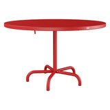 Schaffner Säntis Table repas rabattable Ø117cm – Rouge 30 / Rouge 30