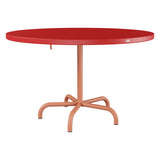Schaffner Säntis Table repas rabattable Ø117cm – Rouge 30 / Terracotta 84