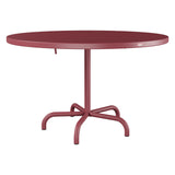 Schaffner Säntis Table repas rabattable Ø117cm – Bordeaux 38 / Bordeaux 38