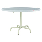 Schaffner Säntis Table repas rabattable Ø117cm – Bleu Pastel 51 / Vert Pastel 64