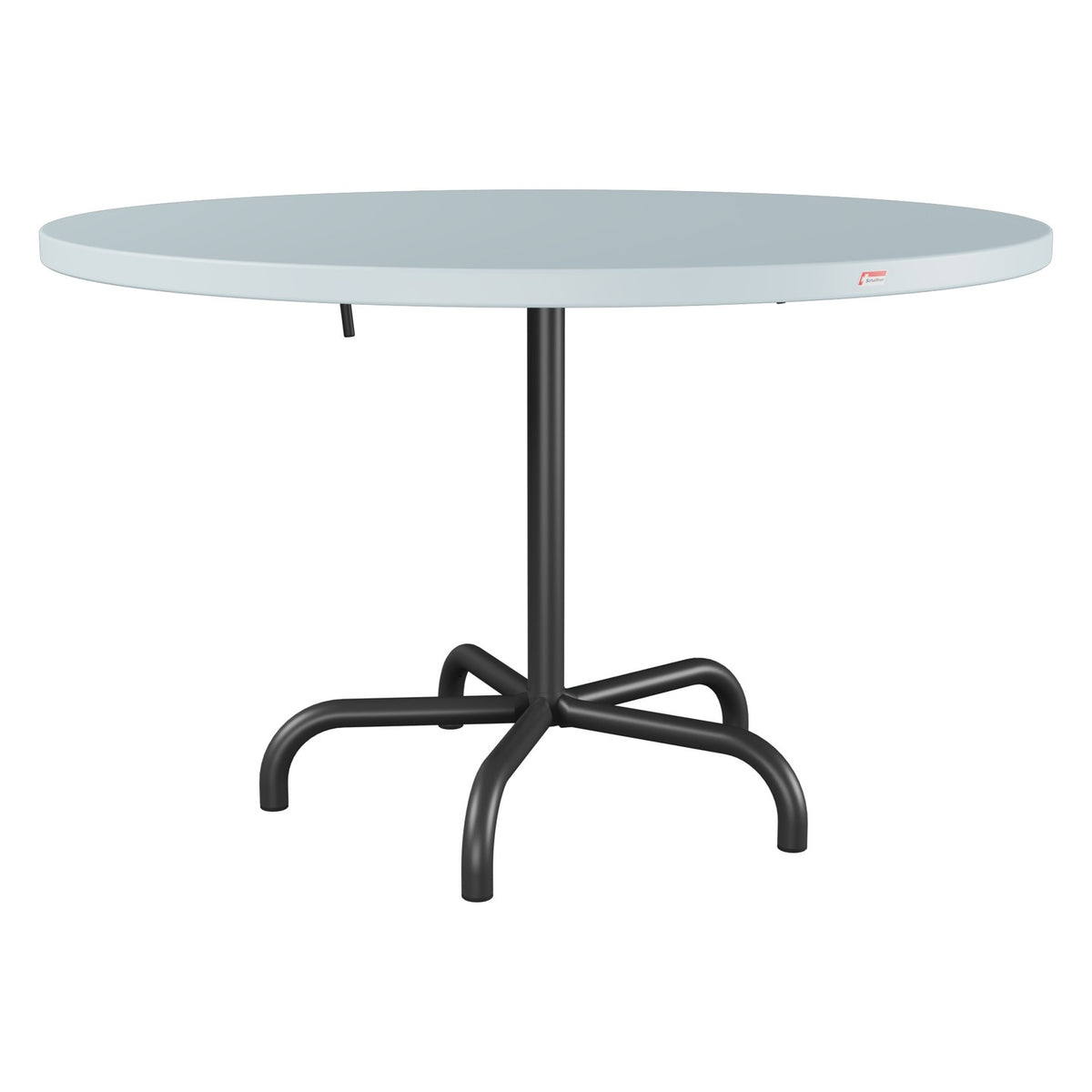 Schaffner Säntis Table repas rabattable Ø117cm – Bleu Pastel 51 / Anthracite 77