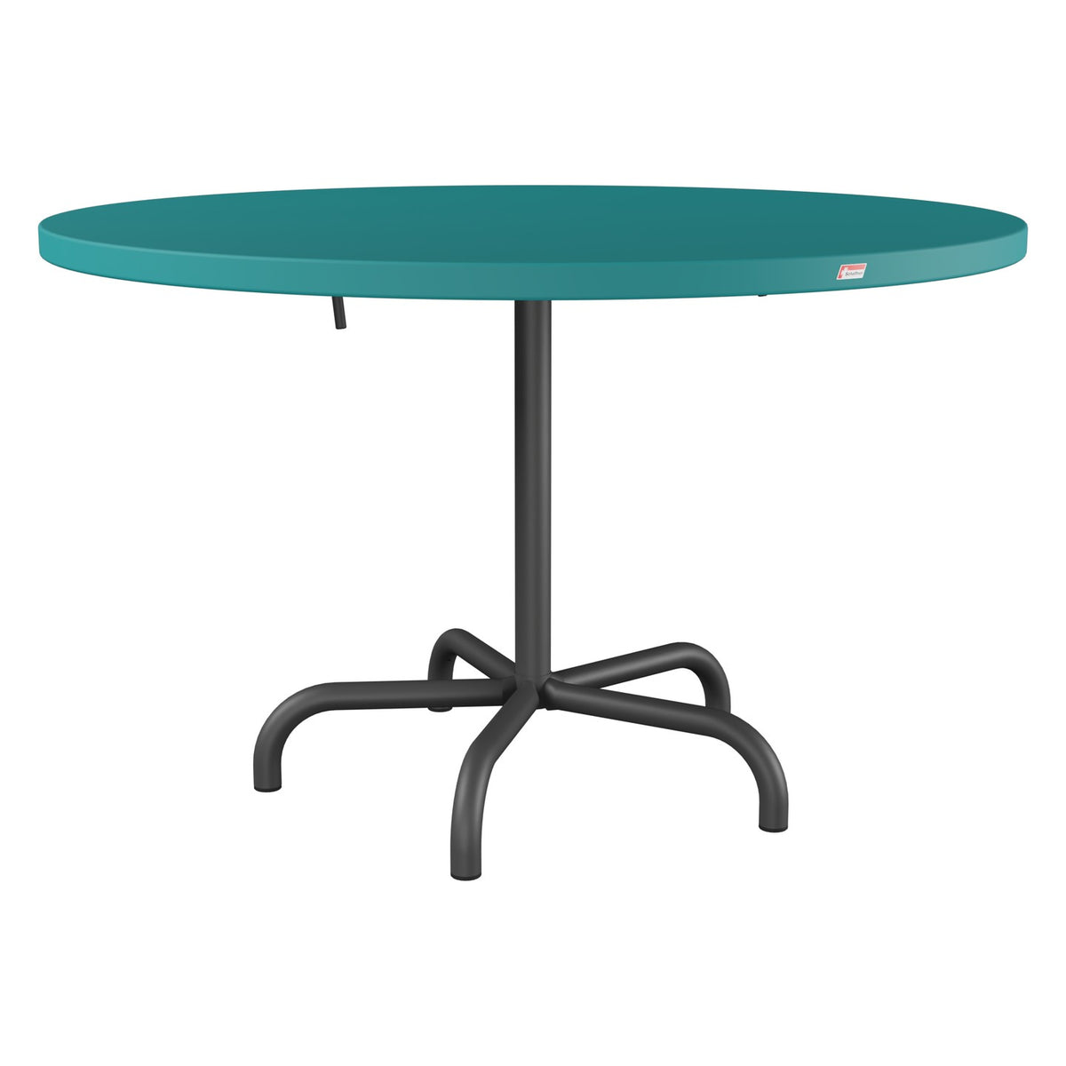 Schaffner Säntis Table repas rabattable Ø117cm – Bleu Kali 56 / Noir 91