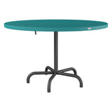 Schaffner Säntis Table repas rabattable Ø117cm – Bleu Kali 56 / Noir 91