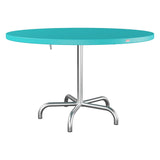 Schaffner Säntis Table repas rabattable Ø117cm – Turquoise 58 / Galvanisé à chaud 02