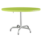 Schaffner Säntis Table repas rabattable Ø117cm – Vert clair 63 / Galvanisé à chaud 02