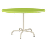Schaffner Säntis Table repas rabattable Ø117cm – Vert clair 63 / Sable Pastel 15