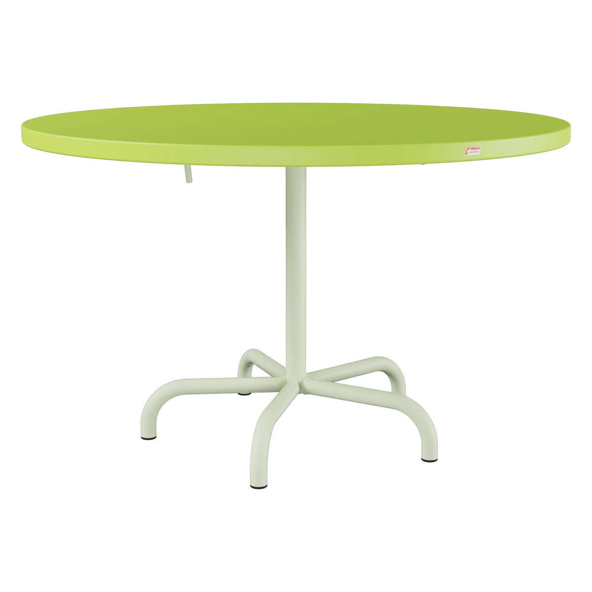 Schaffner Säntis Table repas rabattable Ø117cm – Vert clair 63 / Vert Pastel 64