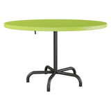 Schaffner Säntis Table repas rabattable Ø117cm – Vert clair 63 / Anthracite 77
