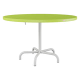 Schaffner Säntis Table repas rabattable Ø117cm – Vert clair 63 / Gris Argent 78