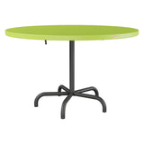 Schaffner Säntis Table repas rabattable Ø117cm – Vert clair 63 / Noir 91