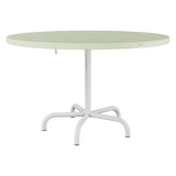 Schaffner Säntis Table repas rabattable Ø117cm – Vert Pastel 64 / Blanc 90