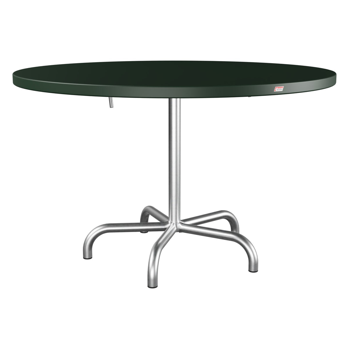 Schaffner Säntis Table repas rabattable Ø117cm – Vert Sapin 66 / Galvanisé à chaud 02