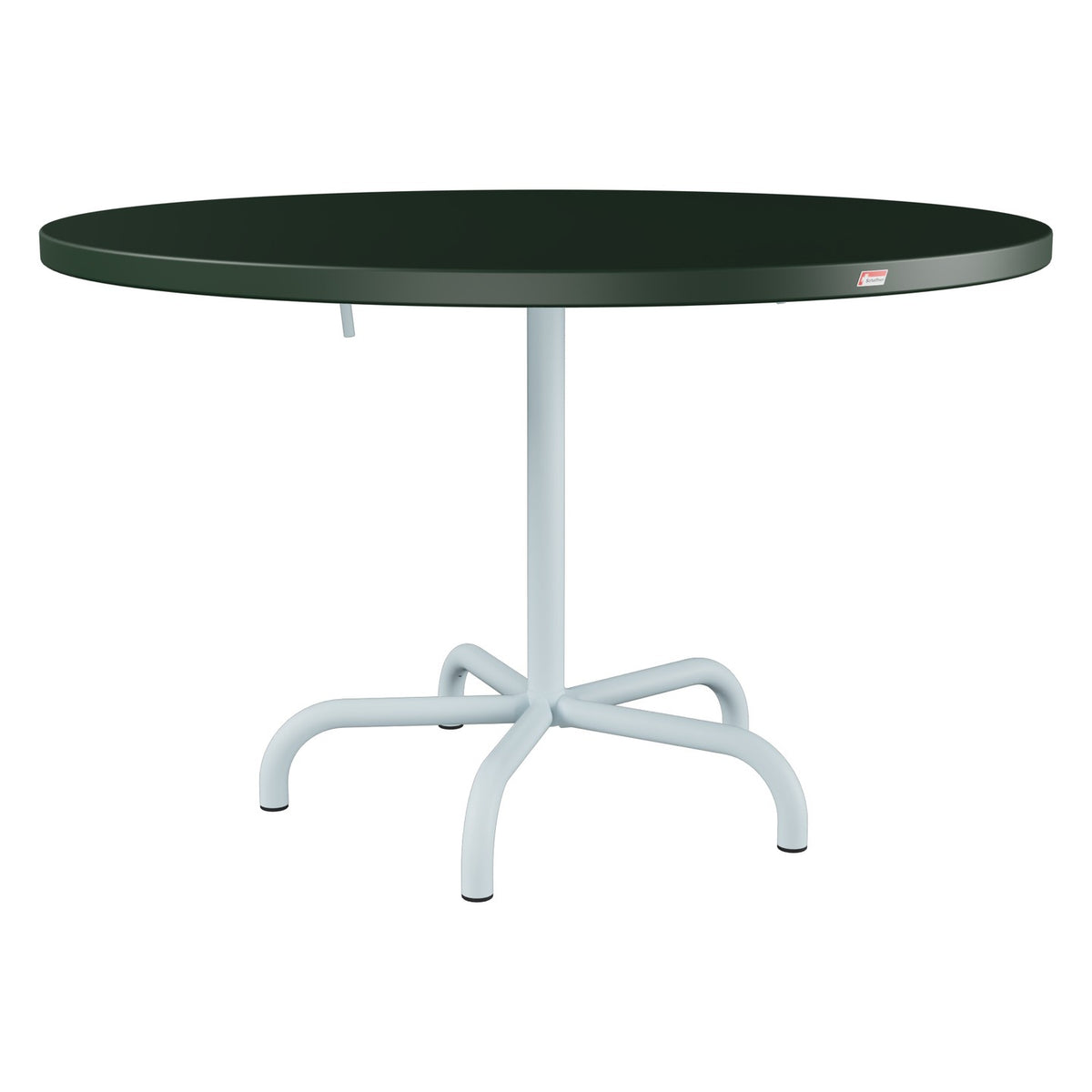 Schaffner Säntis Table repas rabattable Ø117cm – Vert Sapin 66 / Bleu Pastel 51