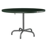 Schaffner Säntis Table repas rabattable Ø117cm – Vert Sapin 66 / Graphite 73