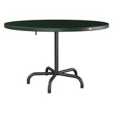 Schaffner Säntis Table repas rabattable Ø117cm – Vert Sapin 66 / Anthracite 77