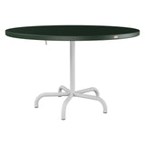 Schaffner Säntis Table repas rabattable Ø117cm – Vert Sapin 66 / Gris Argent 78