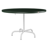 Schaffner Säntis Table repas rabattable Ø117cm – Vert Sapin 66 / Blanc 90