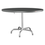 Schaffner Säntis Table repas rabattable Ø117cm – Graphite 73 / Galvanisé à chaud 02