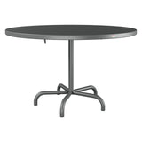 Schaffner Säntis Table repas rabattable Ø117cm – Graphite 73 / Graphite 73
