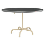 Schaffner Säntis Table repas rabattable Ø117cm – Graphite 73 / Marron Pastel 83