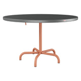 Schaffner Säntis Table repas rabattable Ø117cm – Graphite 73 / Terracotta 84