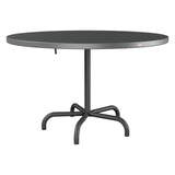 Schaffner Säntis Table repas rabattable Ø117cm – Graphite 73 / Noir 91