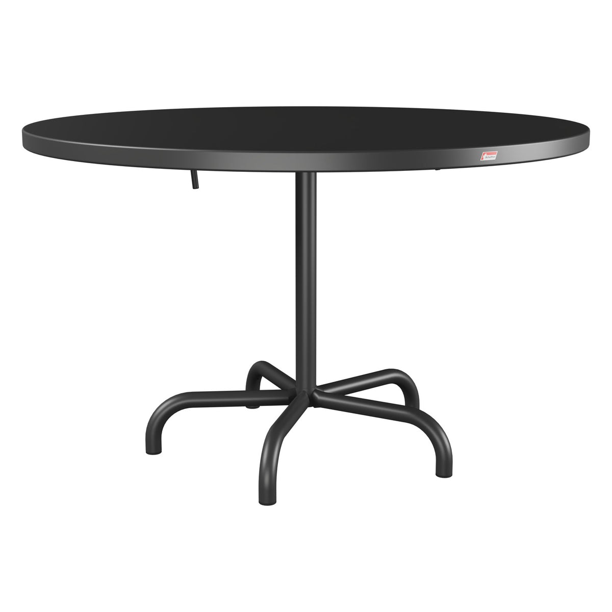 Schaffner Säntis Table repas rabattable Ø117cm – Anthracite 77 / Anthracite 77