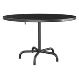 Schaffner Säntis Table repas rabattable Ø117cm – Anthracite 77 / Anthracite 77