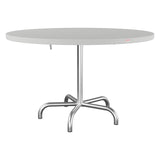 Schaffner Säntis Table repas rabattable Ø117cm – Gris Argent 78 / Galvanisé à chaud 02