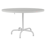 Schaffner Säntis Table repas rabattable Ø117cm – Gris Argent 78 / Gris Argent 78