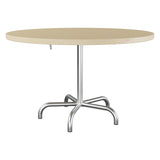 Schaffner Säntis Table repas rabattable Ø117cm – Marron Pastel 83 / Galvanisé à chaud 02