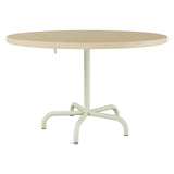 Schaffner Säntis Table repas rabattable Ø117cm – Marron Pastel 83 / Vert Pastel 64