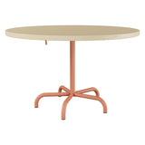 Schaffner Säntis Table repas rabattable Ø117cm – Marron Pastel 83 / Terracotta 84