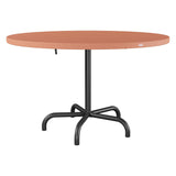 Schaffner Säntis Table repas rabattable Ø117cm – Terracotta 84 / Anthracite 77