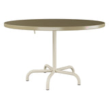 Schaffner Säntis Table repas rabattable Ø117cm – Champagne 85 / Sable Pastel 15