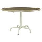 Schaffner Säntis Table repas rabattable Ø117cm – Champagne 85 / Vert Pastel 64