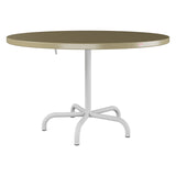 Schaffner Säntis Table repas rabattable Ø117cm – Champagne 85 / Gris Argent 78
