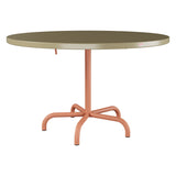 Schaffner Säntis Table repas rabattable Ø117cm – Champagne 85 / Terracotta 84