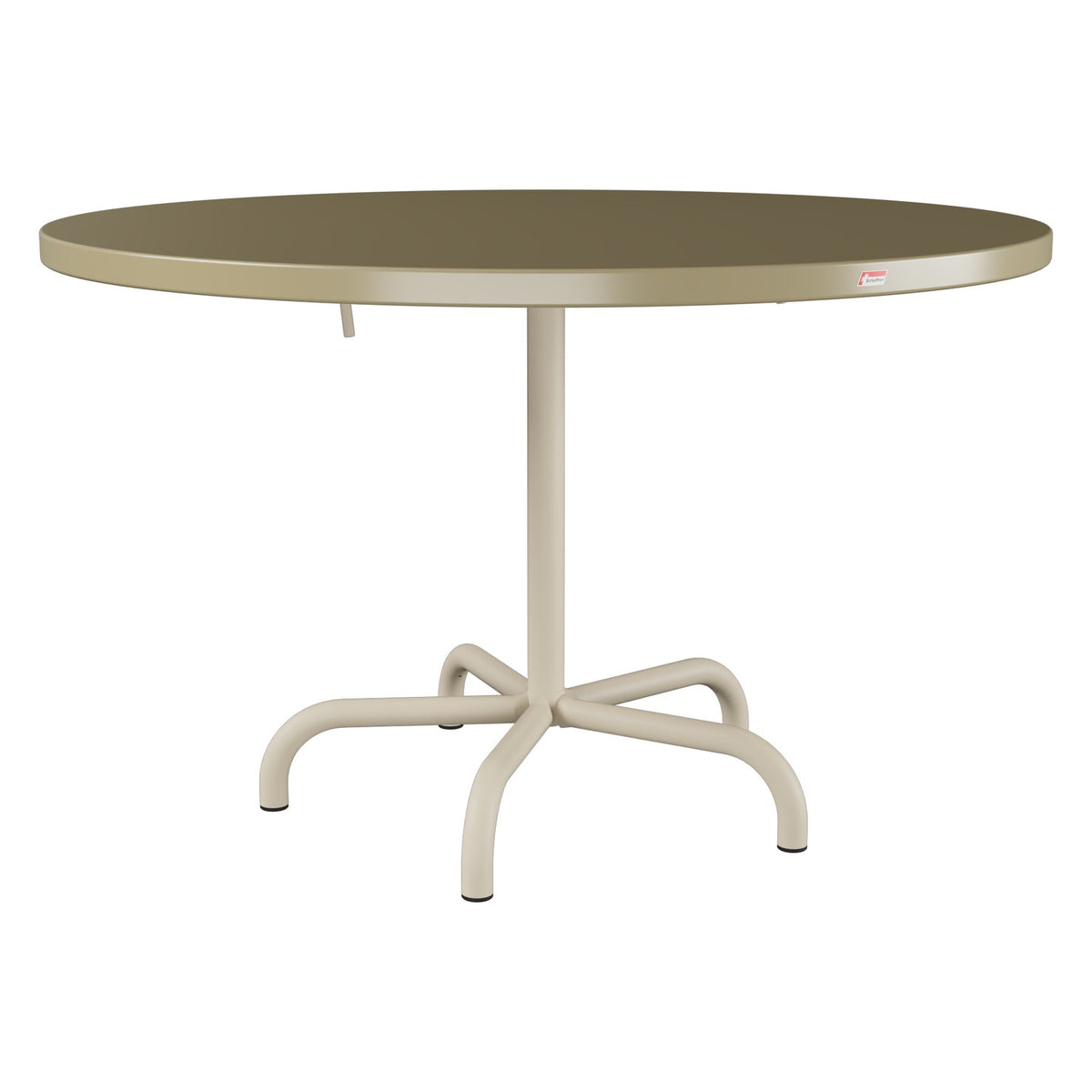 Schaffner Säntis Table repas rabattable Ø117cm – Champagne 85 / Champagne 85